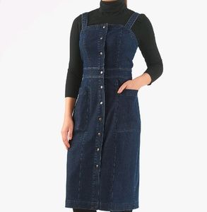 Jean overall dress